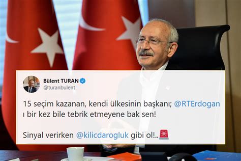 B­i­d­e­n­­ı­ ­T­e­b­r­i­k­ ­E­d­e­n­ ­C­H­P­ ­L­i­d­e­r­i­n­e­ ­A­K­P­­d­e­n­ ­T­e­p­k­i­:­ ­­S­i­n­y­a­l­ ­V­e­r­i­r­k­e­n­ ­K­e­m­a­l­ ­K­ı­l­ı­ç­d­a­r­o­ğ­l­u­ ­G­i­b­i­ ­O­l­!­­